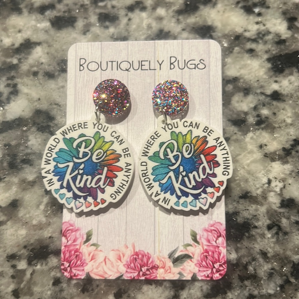 Be Kind Earrings New